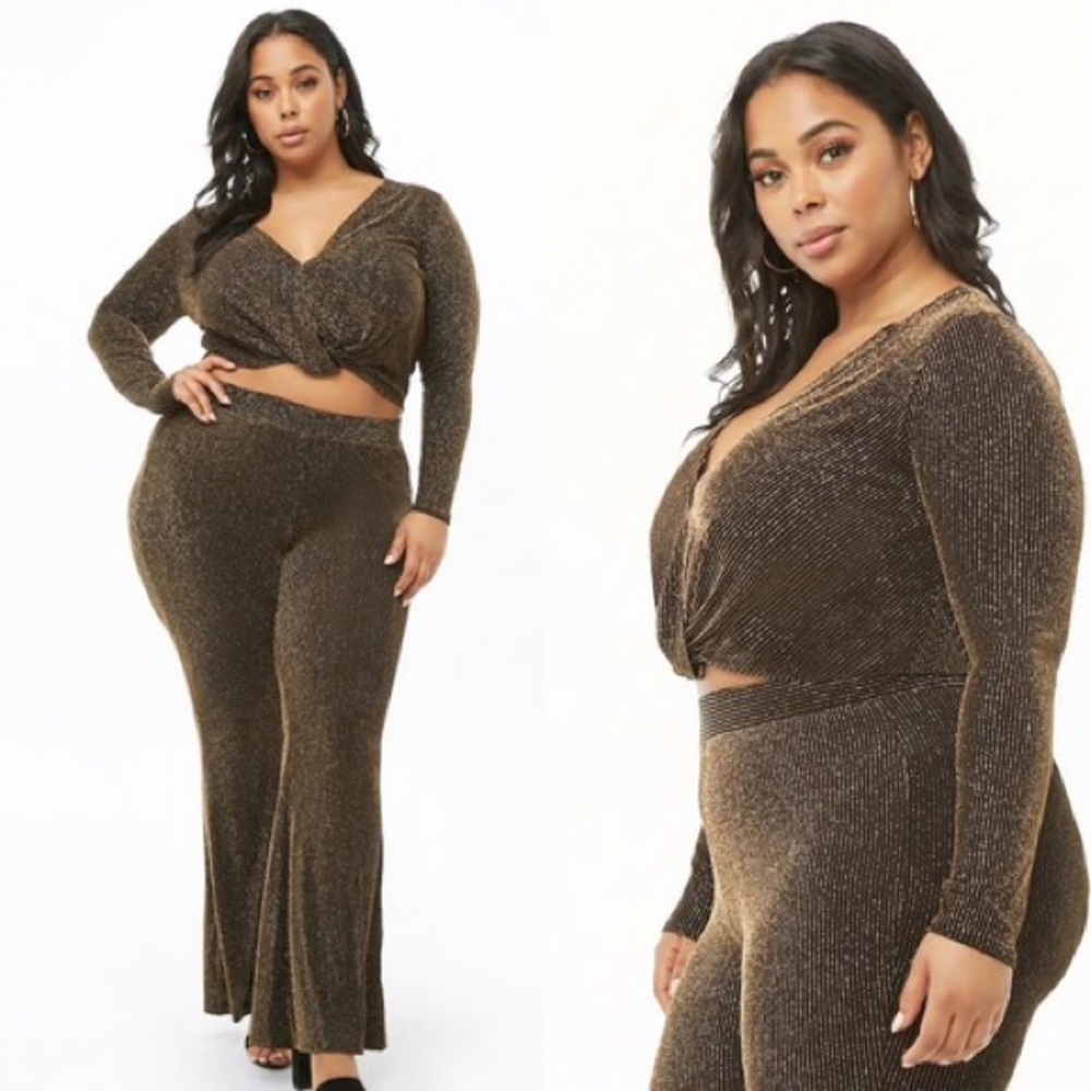 Plus size sequin set